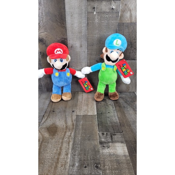 Super Mario Mario and Luigi Plush.  New - Picture 1 of 5